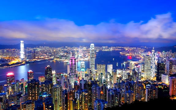 Hong Kong night view
