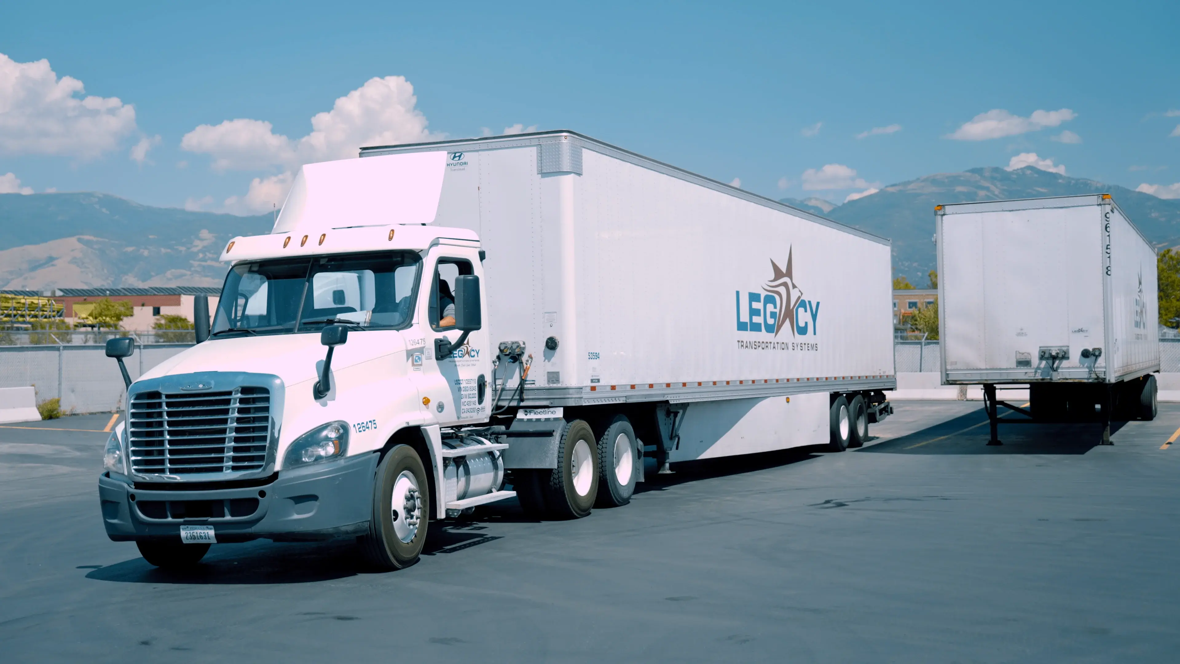 Driver reviewing routes on tablet